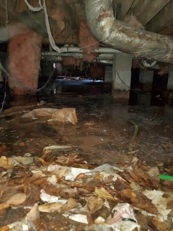 Crawl space flood assessment for Commercial Water Damage Restoration in Palmerton